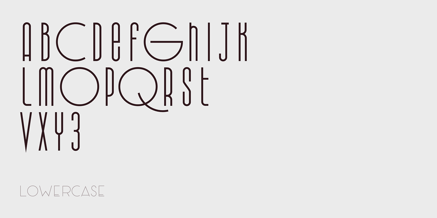 Beispiel einer Rectory Display-Schriftart